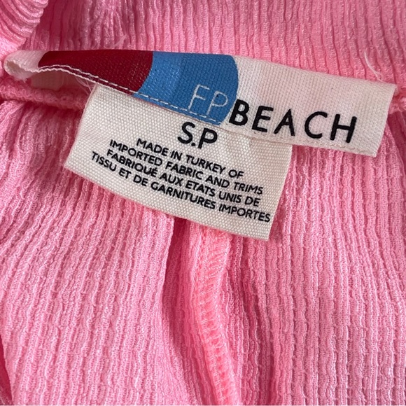 Free People Beach Reel Love Midi Dress in Electric Neon Pink Size Small - Picture 3 of 4